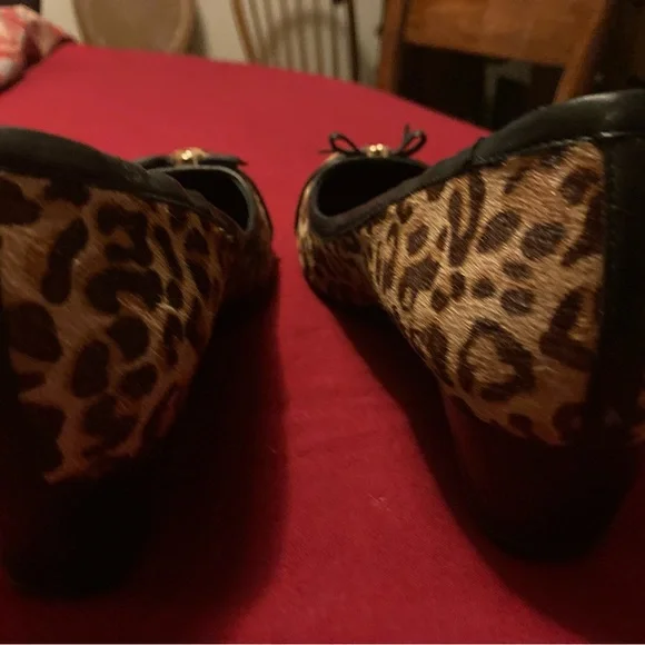 Cole Haan Leopard Animal Print Ballet with Slight Wedge 8.5 - Picture 7 of 7